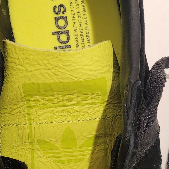 Adidas Campus 'Core black solar yellow' mens sz 12 sneaker NEW - Picture 6 of 12